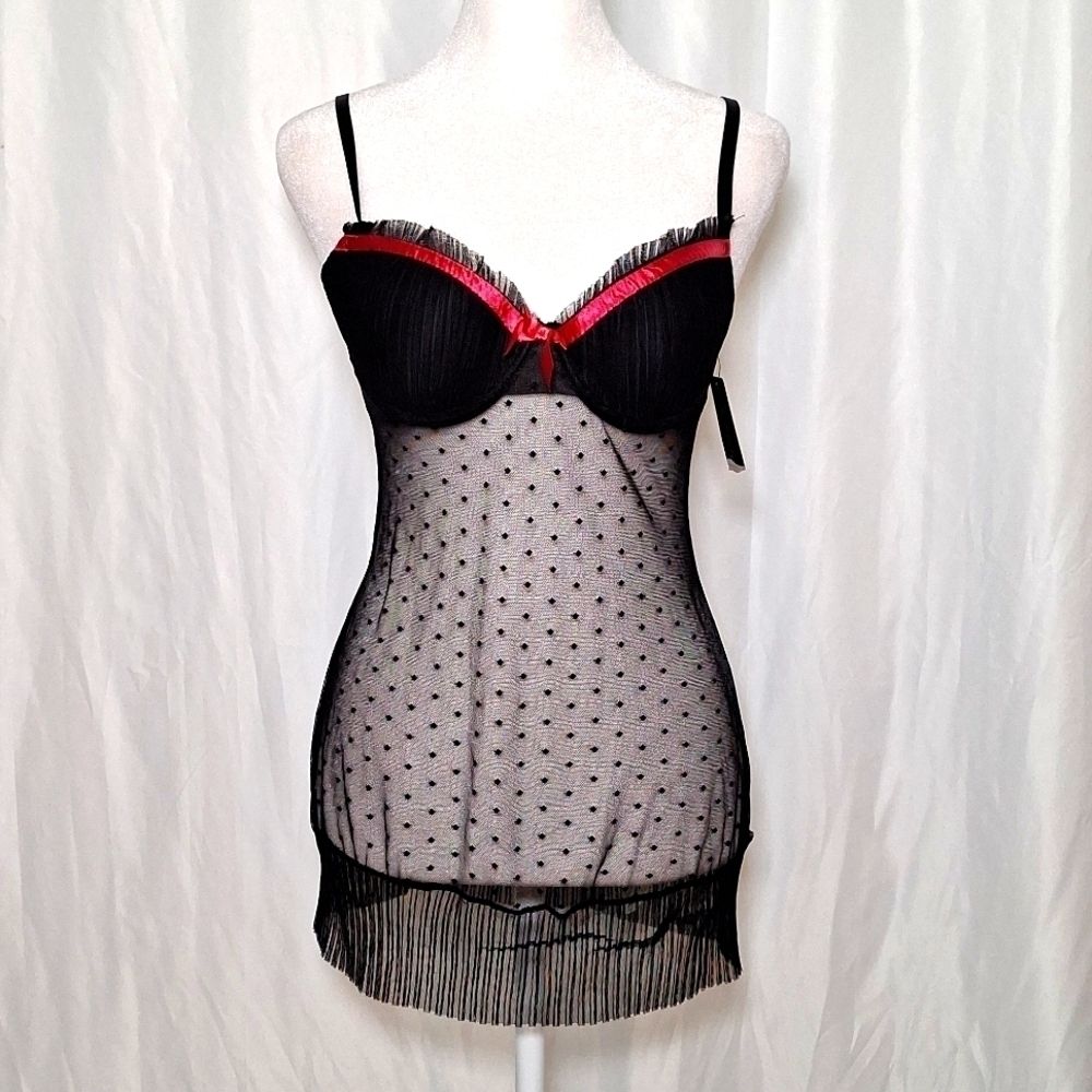 🍁 Rampage intimates baby doll nighty lingerie medium